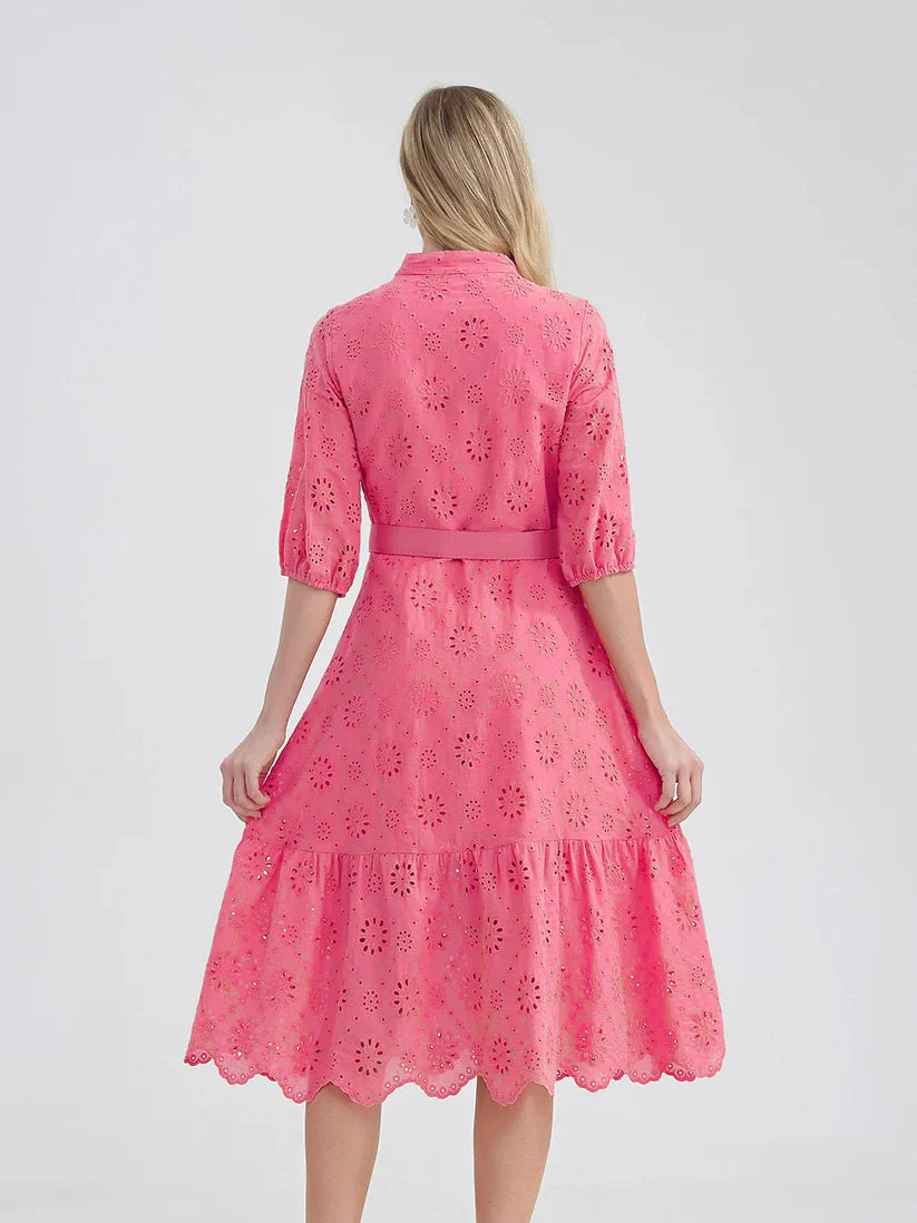 Célestine - Robe Brodée Luxe - été 2024