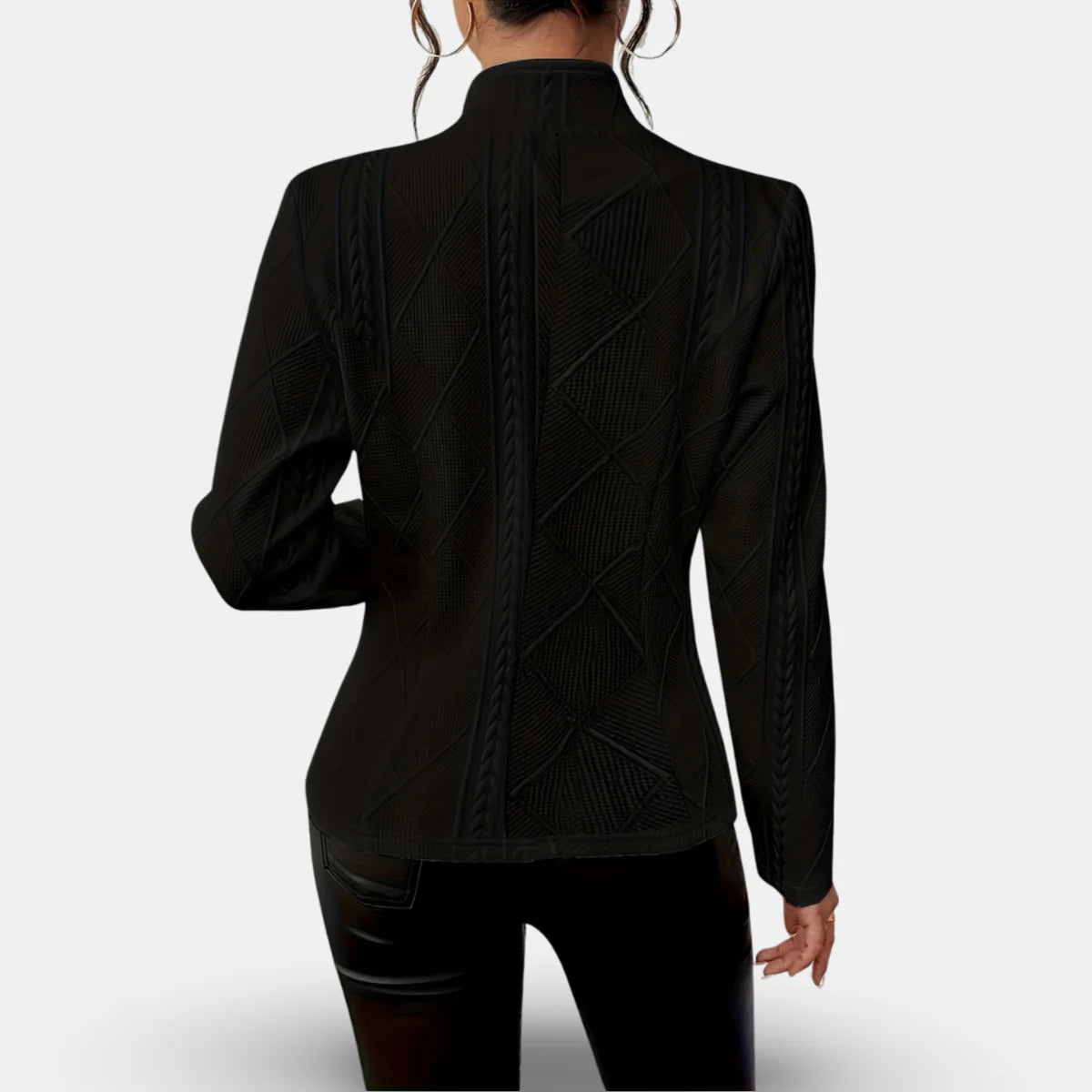 Rita - Blazer Élégant Ajusté à Relief
