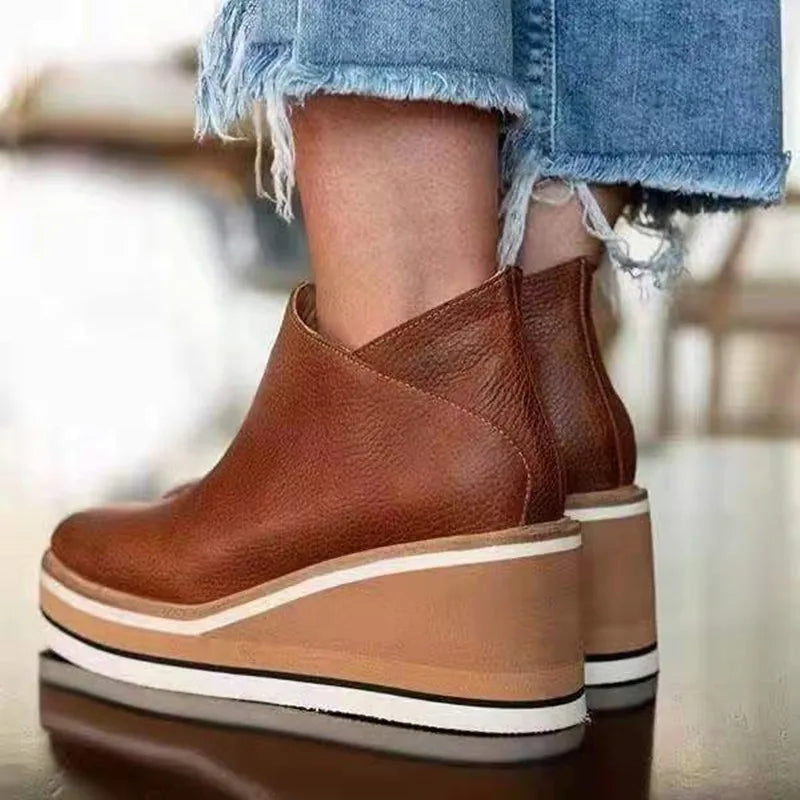 Enola - Bottines en Suède Élégantes