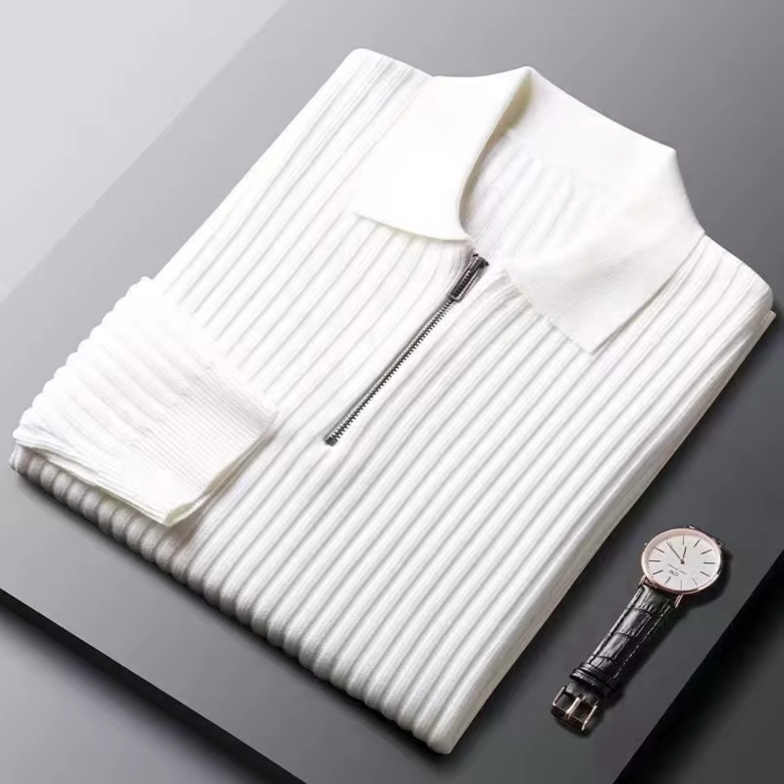 Noah - Pull Demi Zippé Coton Supérieur
