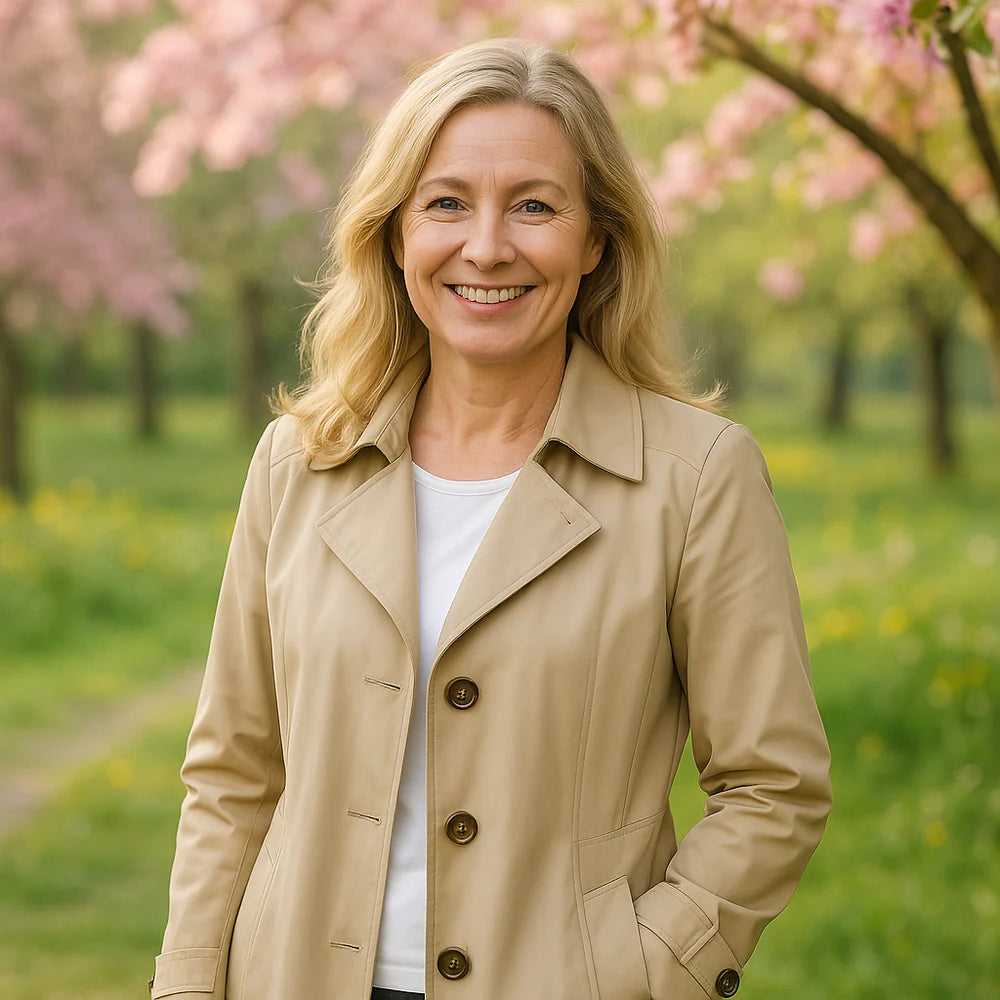 Elisenda - Klasický Esenciálny Stredne Dlhý Trenčkot