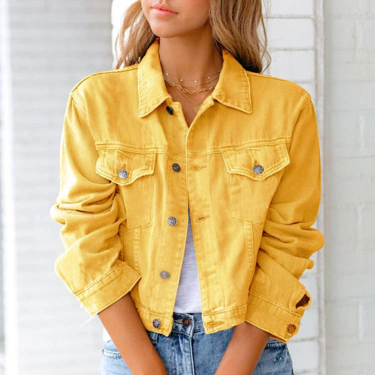 Ileana - Alsidig Moderne Denim Jakke