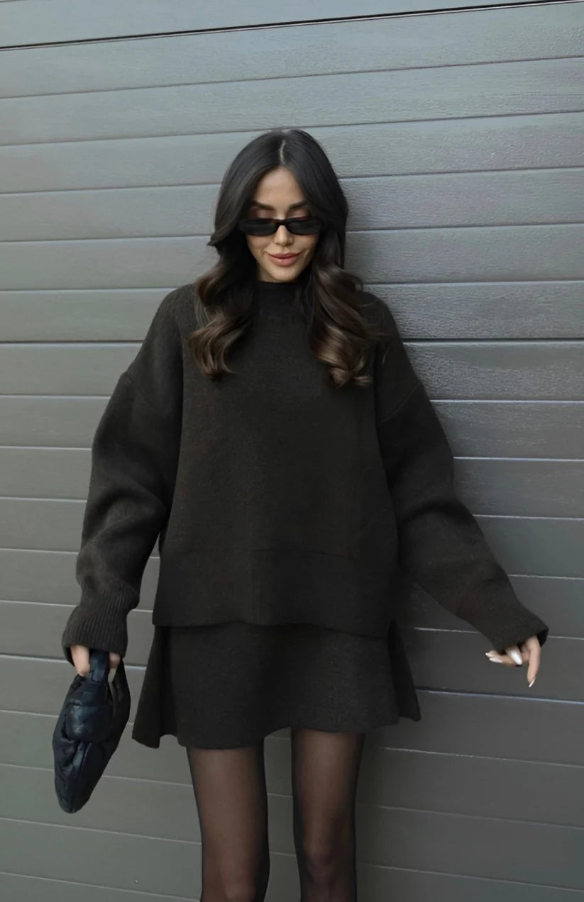 Emmy - Ensemble Pull et Jupe Douceur Cachemire