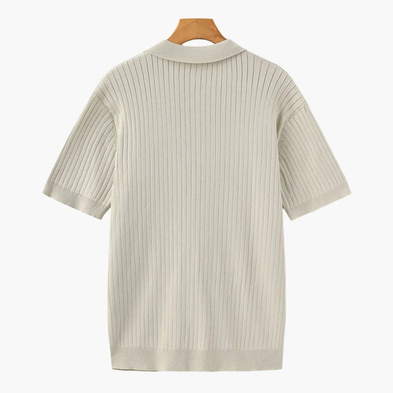 Dimitri - Premium Ribbet Strikket Poloshirt