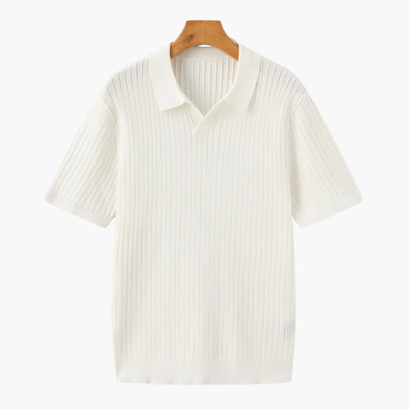 Dimitri - Premium Ribbet Strikket Poloshirt