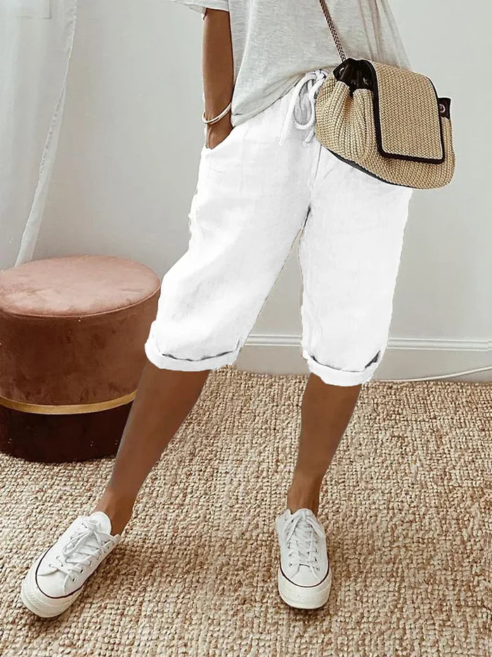 Lalita - Deluxe Linned Lange Shorts