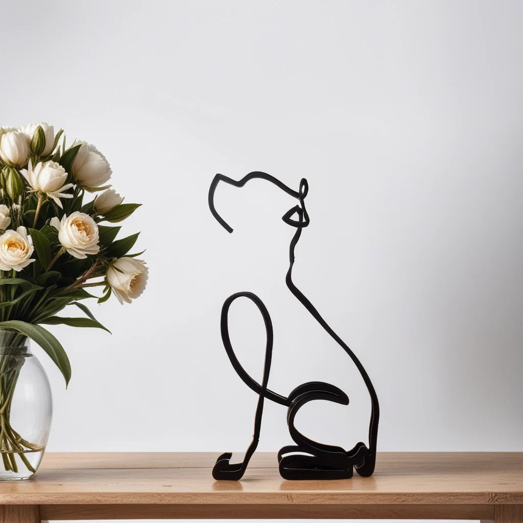 Skund™ - Hunderrace Line Art Skulptur
