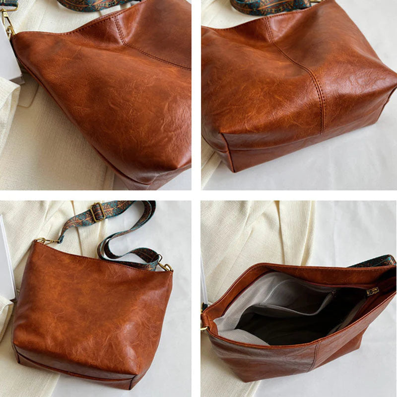 Nasira - Sac Cabas Vintage en Cuir Premium