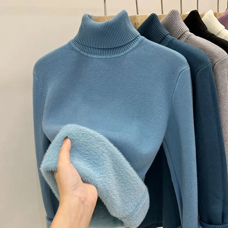 Nuuk - Pull Col Roulé Thermique Premium