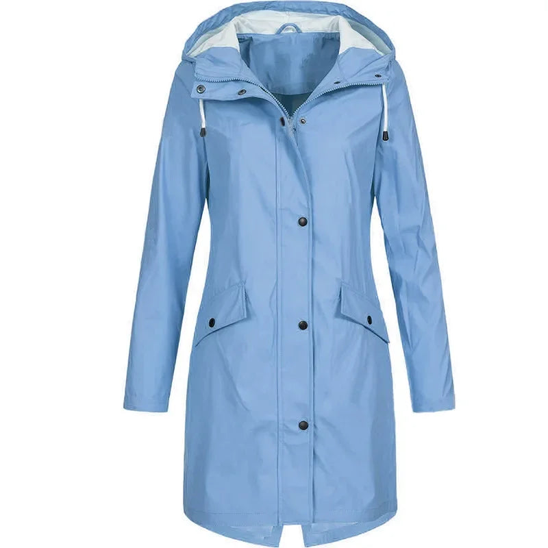 Lynette - Manteau de Pluie Imperméable à Capuche