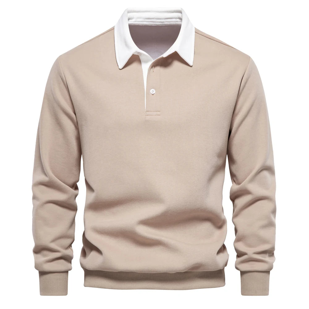 Laurent - Pull à Col Polo Boutonné Élégant