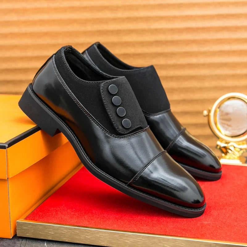 Frédéric - Derbies Boutonnés en Cuir Premium