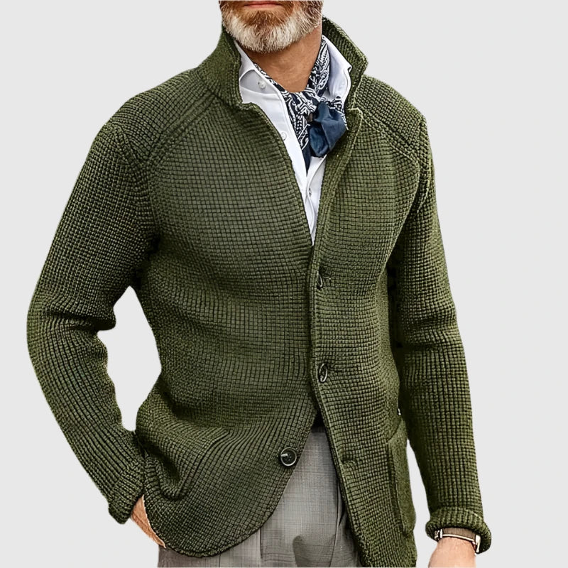 Renato - Vlnený Kardigán s Pánskou Eleganciou