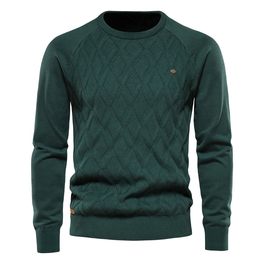 Jules - Pull en Maille Homme Losanges