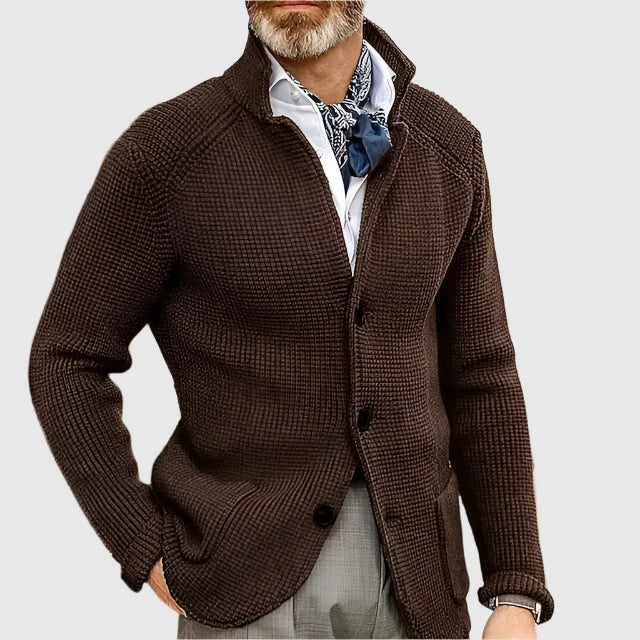 Renato - Vlnený Kardigán s Pánskou Eleganciou