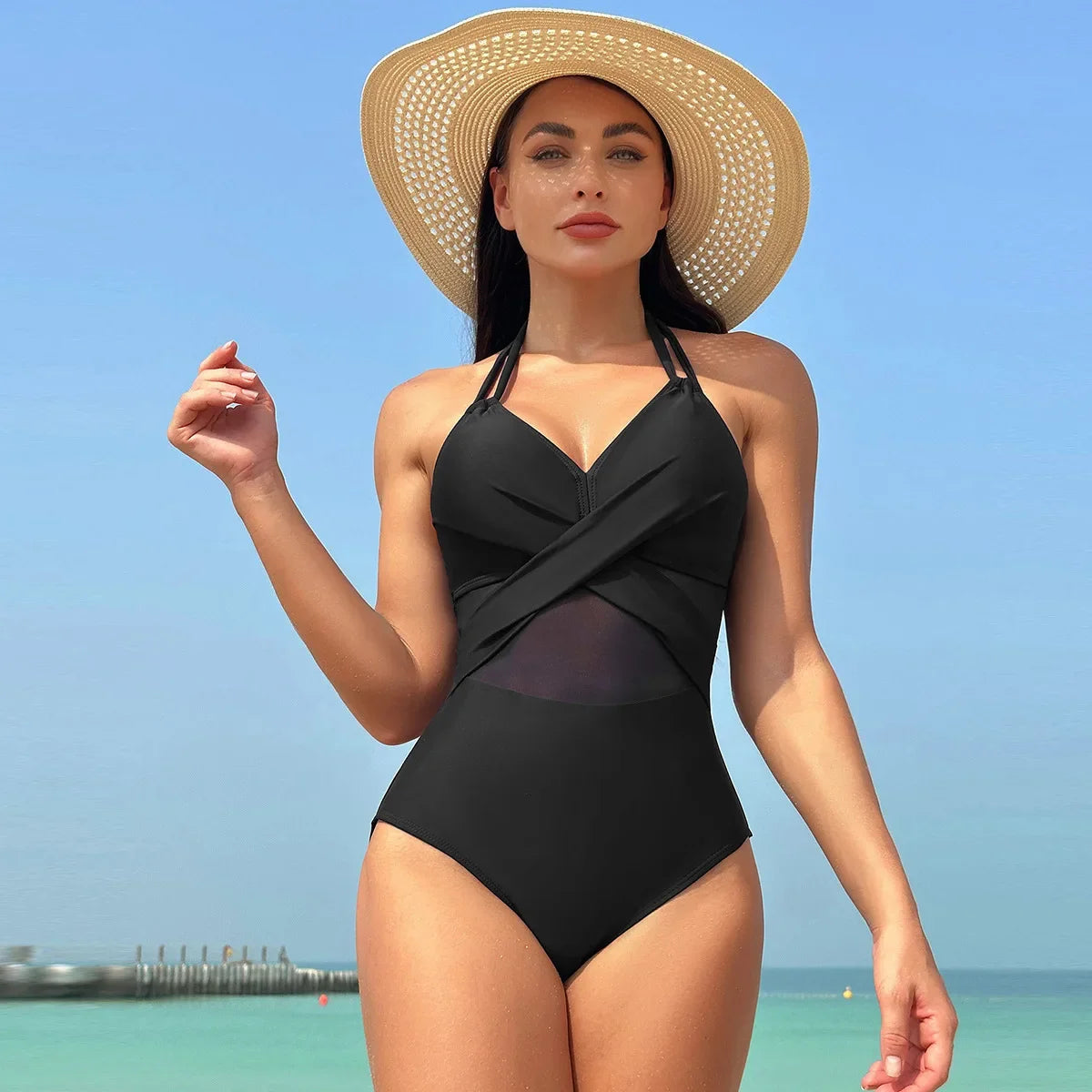 Yelena - Maillot de Bain Semi Transparent