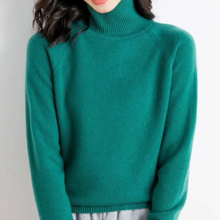Kenza - Pull Chaud Col Montant Cachemire