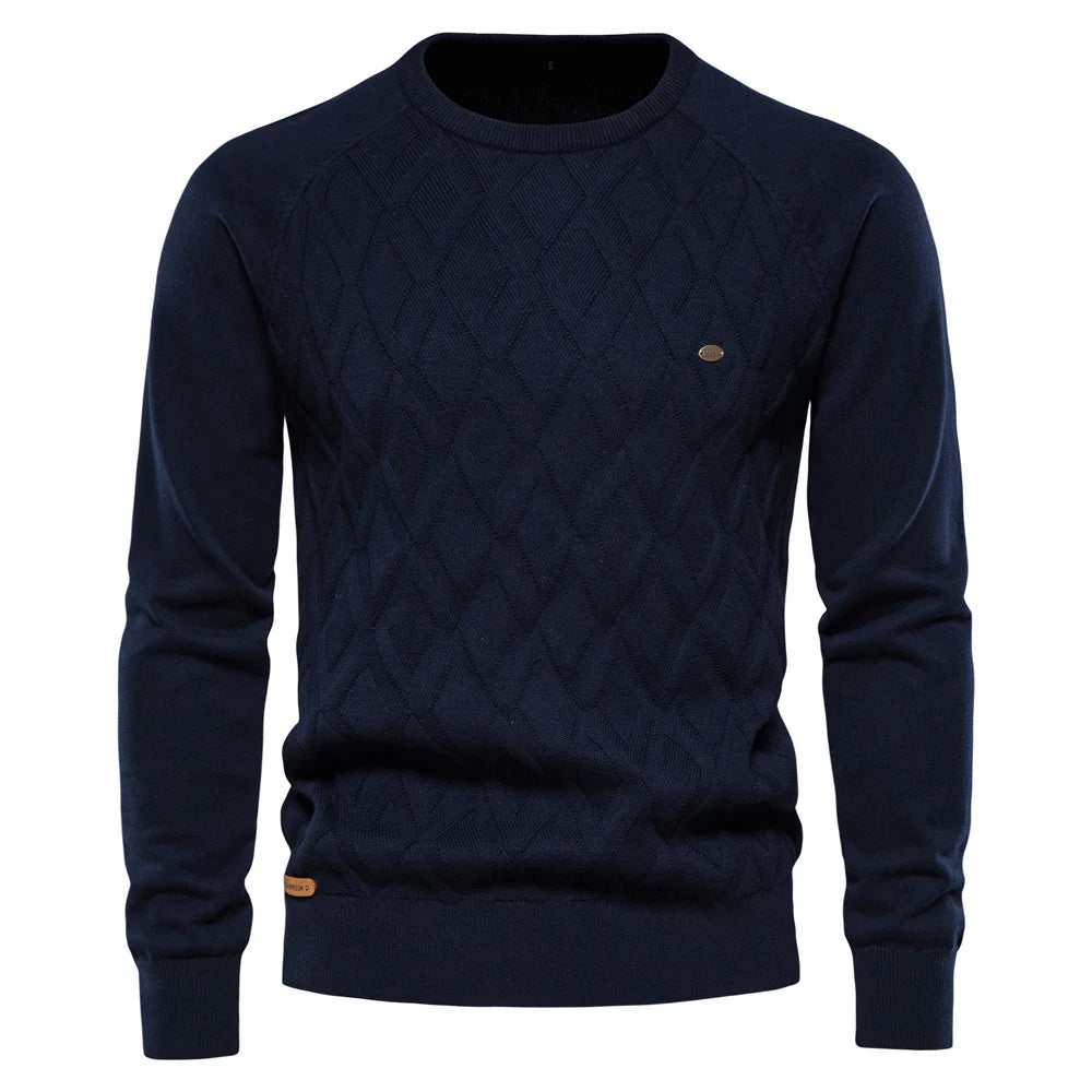 Jules - Pull en Maille Homme Losanges