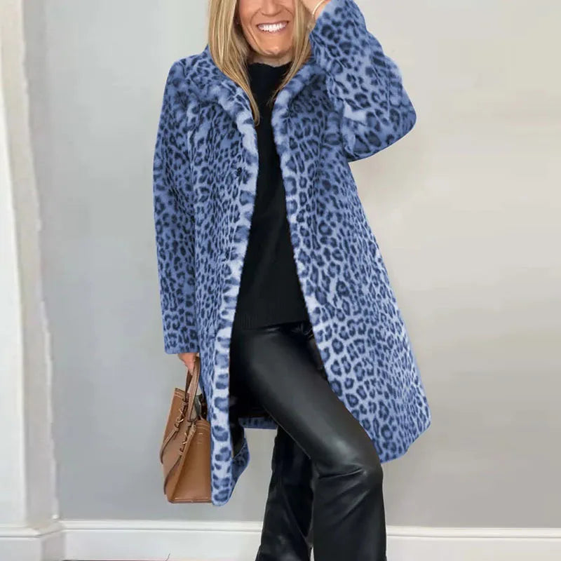 Jovanka - Manteau Fourrure Imprimé Léopard