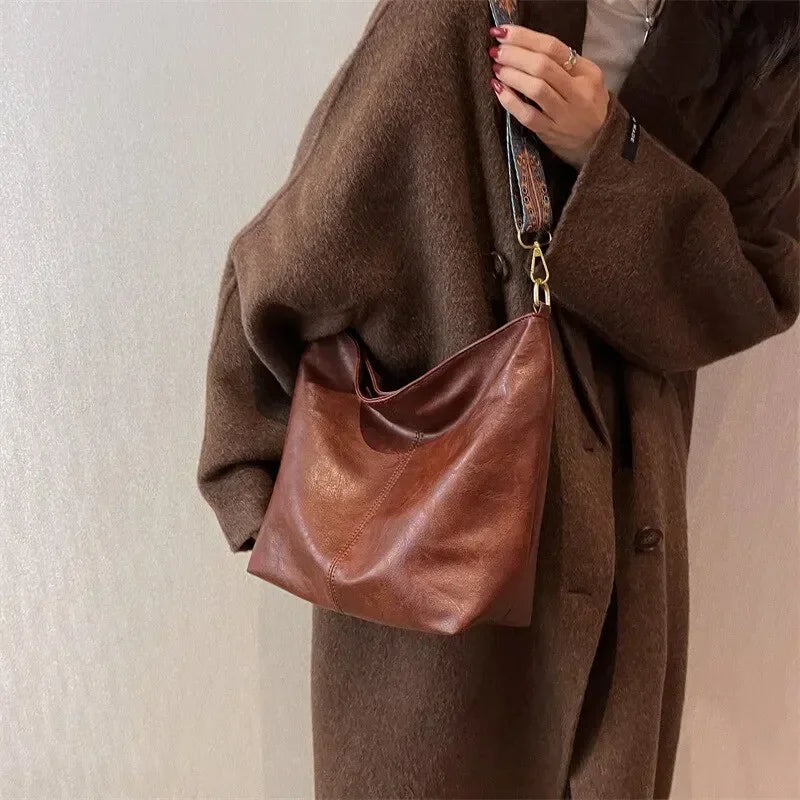 Nasira - Sac Cabas Vintage en Cuir Premium