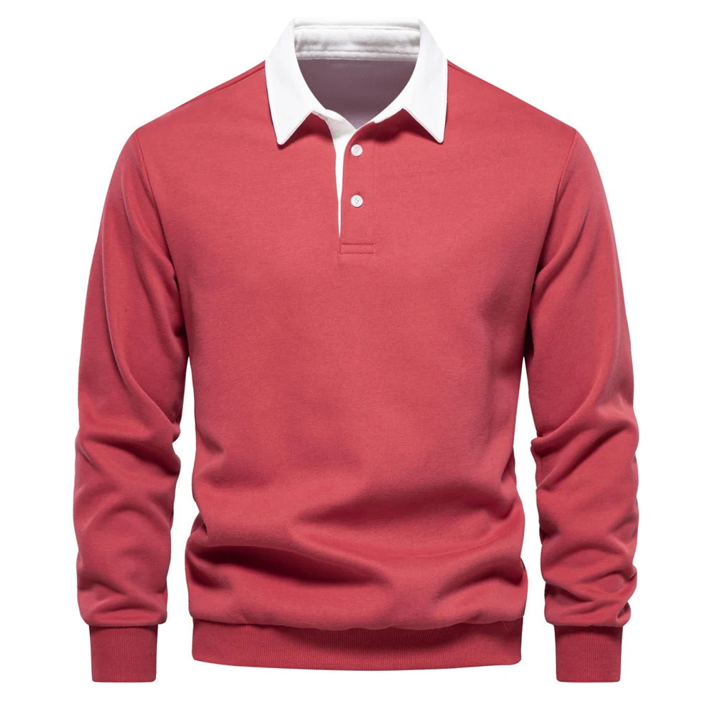 Laurent - Pull à Col Polo Boutonné Élégant