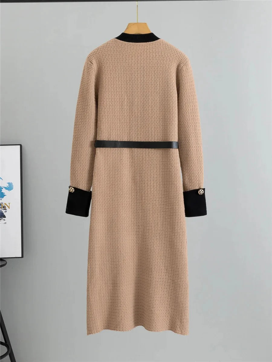 Oksana - Robe en Laine Sophistiquée