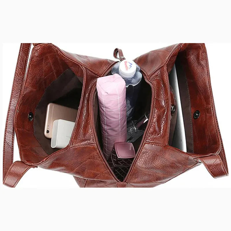 Jihen - Sac à Main Vintage en Cuir de Première Qualité