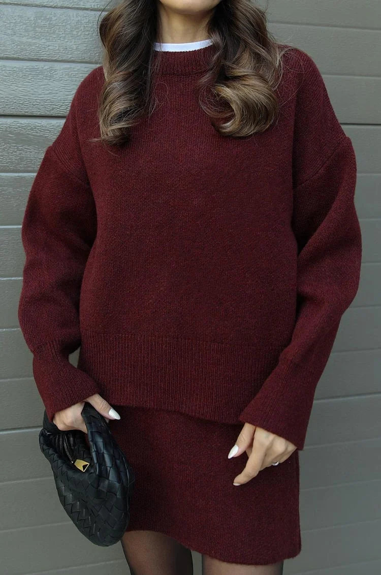 Emmy - Ensemble Pull et Jupe Douceur Cachemire