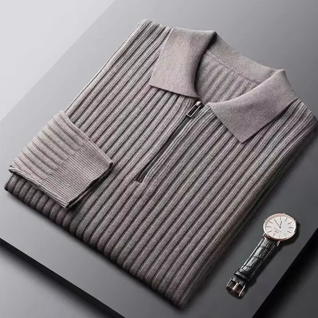 Noah - Pull Demi Zippé Coton Supérieur
