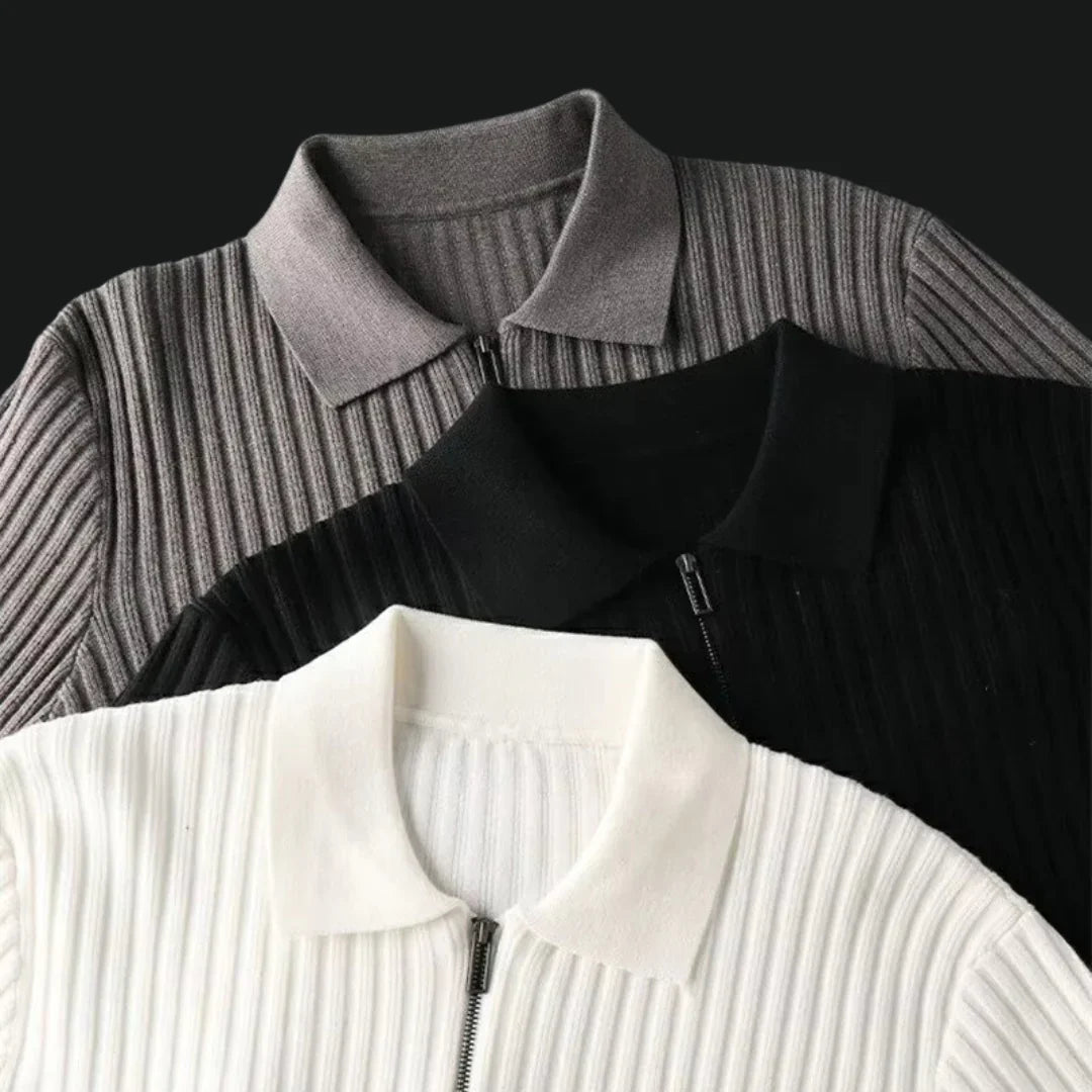 Noah - Pull Demi Zippé Coton Supérieur