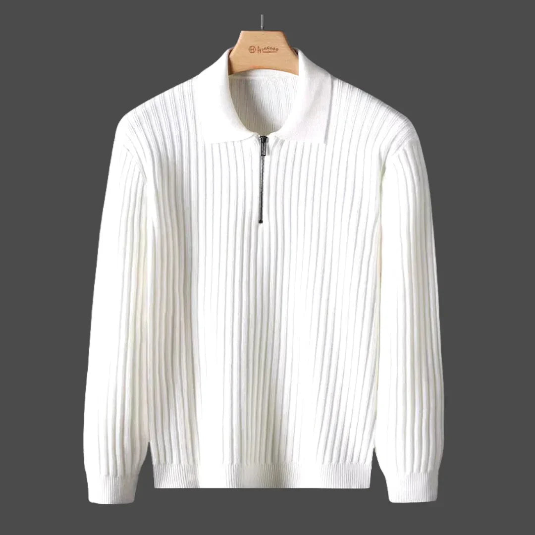 Noah - Pull Demi Zippé Coton Supérieur