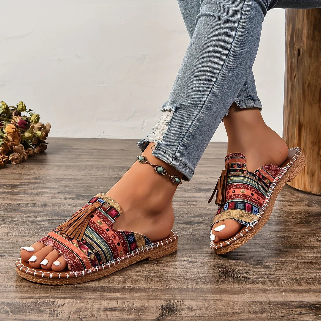 Bettina - Komfortable Sandaler i Bohemestil