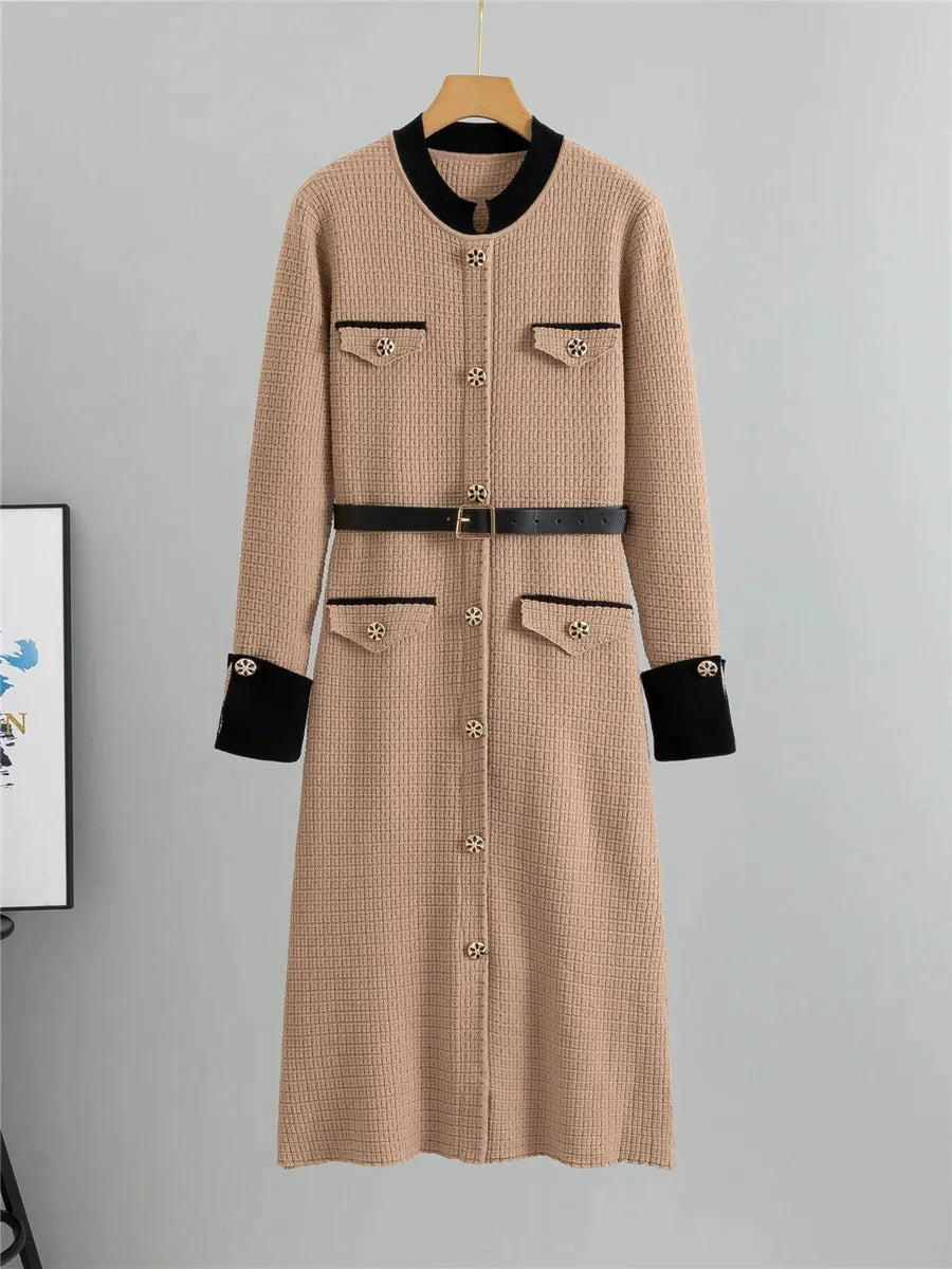 Oksana - Robe en Laine Sophistiquée