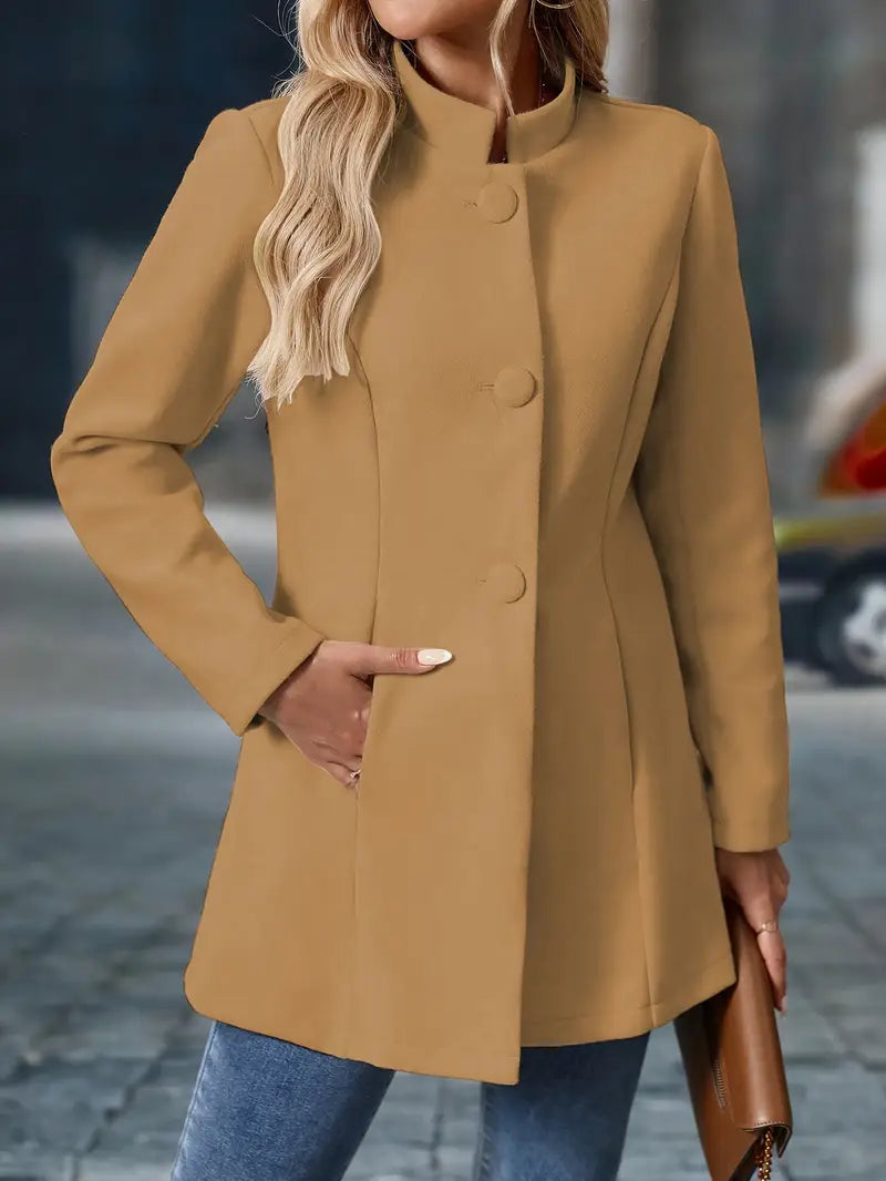 Priscilla - Elegantné Dlhé Sako v Štýle Blazera