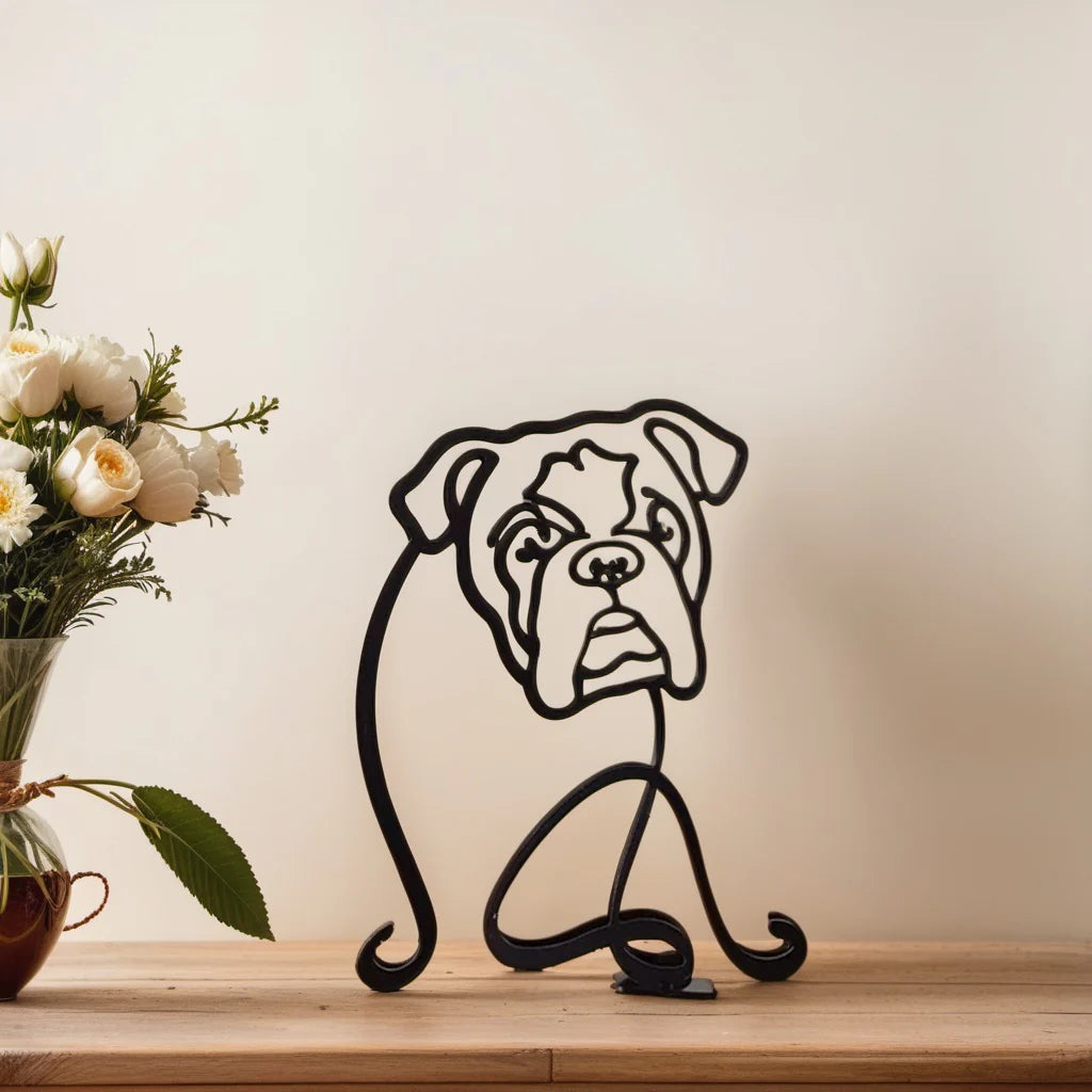 Skund™ - Hunderrace Line Art Skulptur