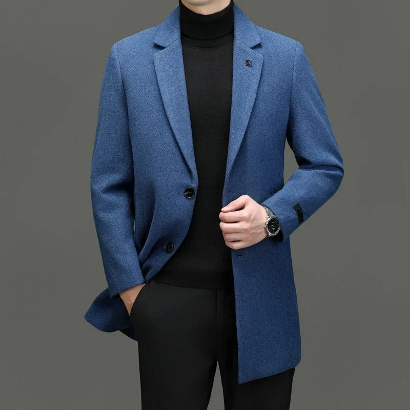 Arthur - Manteau Long Élégant en Laine