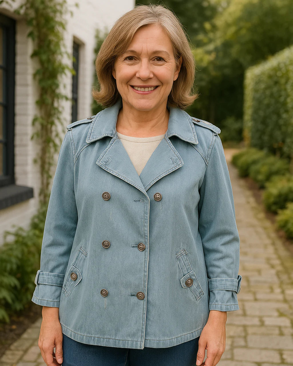 Birthe - Eksklusiv Premium Denim Jakke