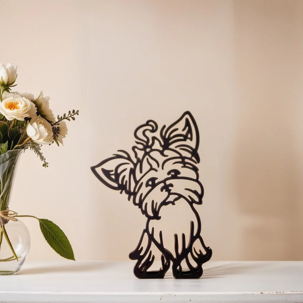 Skund™ - Hunderrace Line Art Skulptur