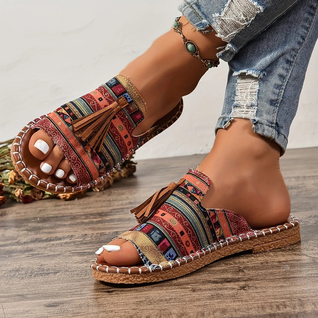 Bettina - Komfortable Sandaler i Bohemestil