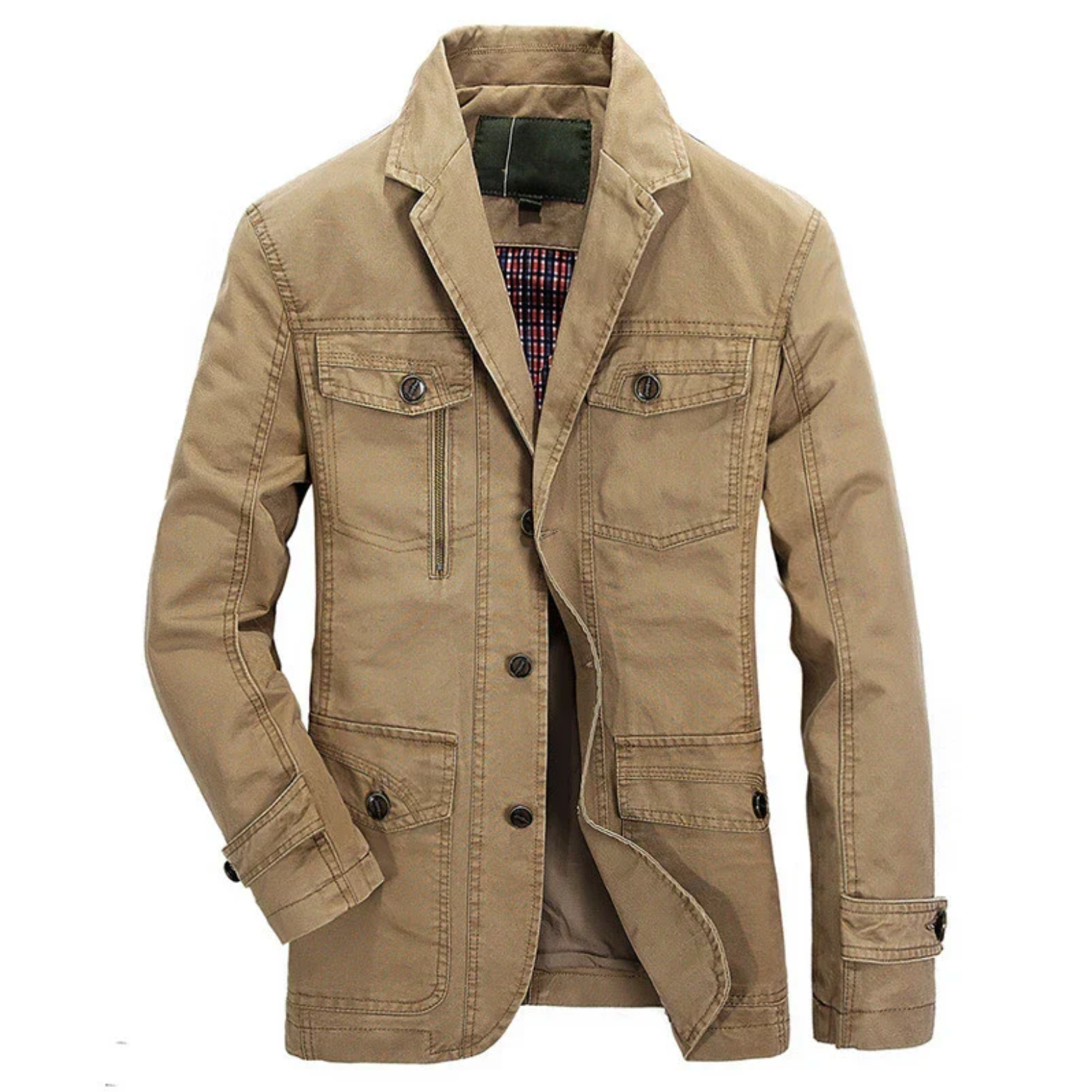 Marlon - Veste Ajustée Poches Multiples Homme