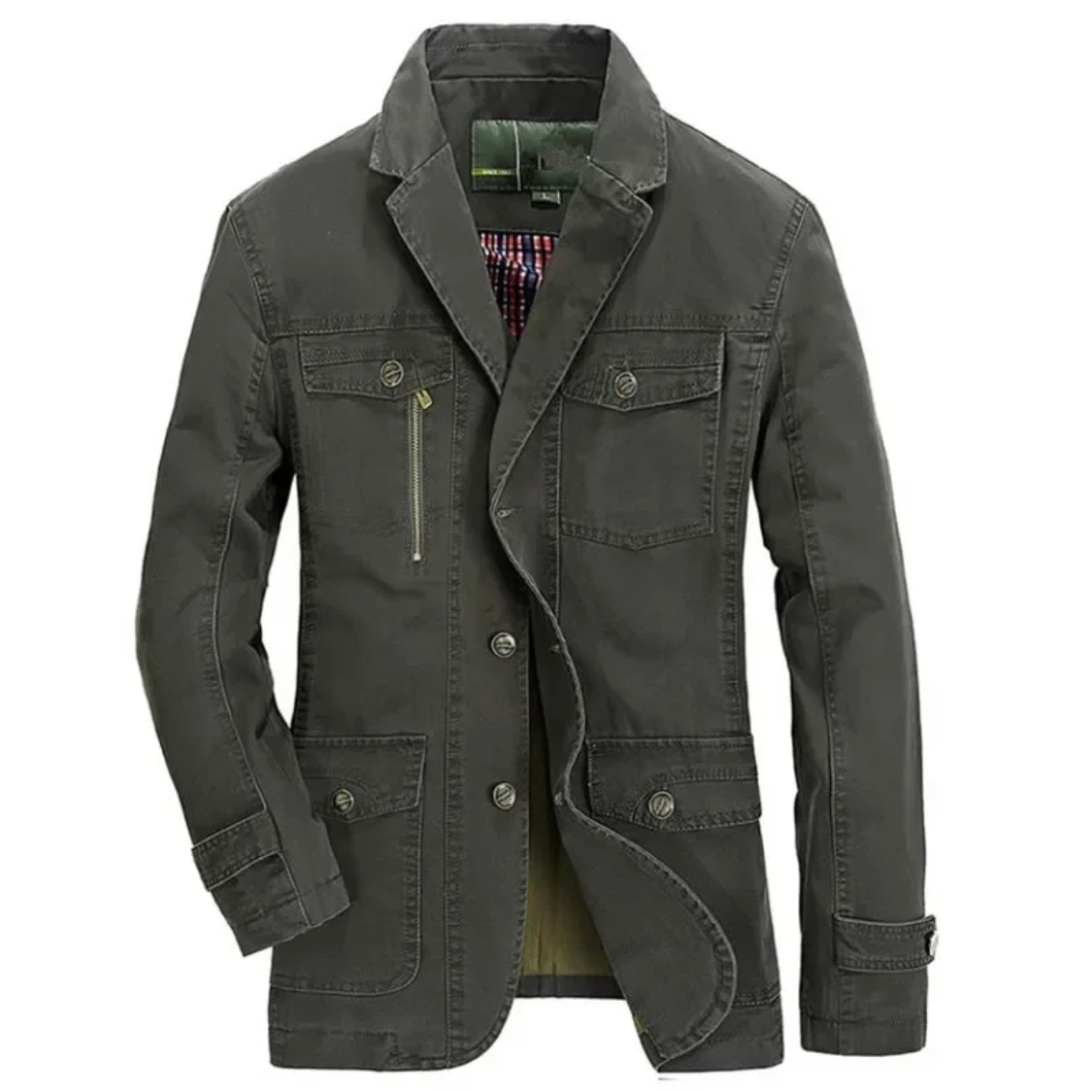 Marlon - Veste Ajustée Poches Multiples Homme
