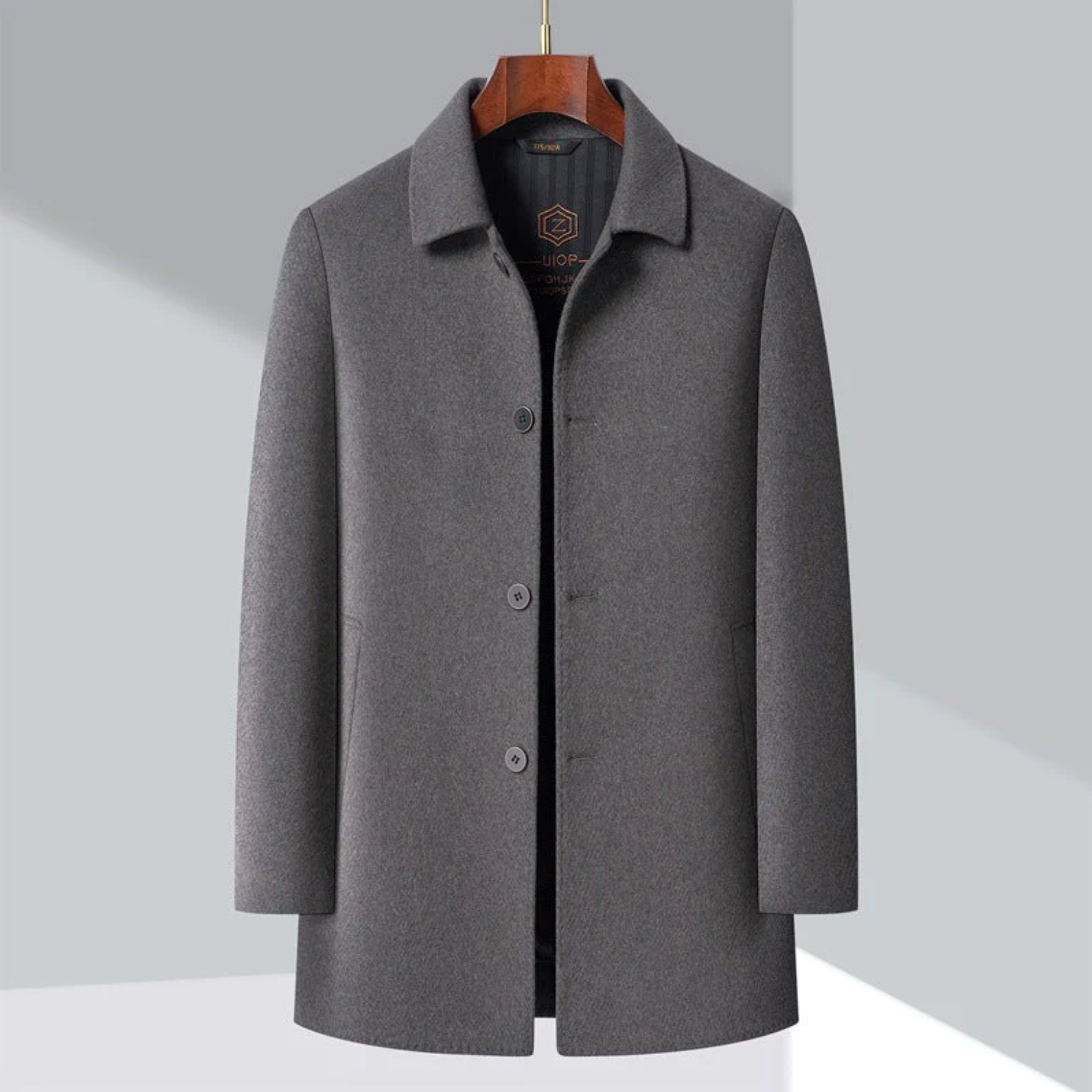 Alain - Manteau en Laine Rembourrage Duvet d'Oie