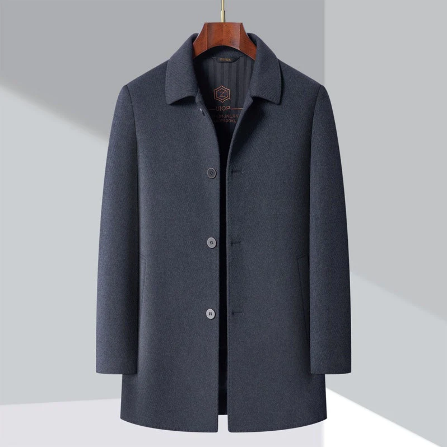 Alain - Manteau en Laine Rembourrage Duvet d'Oie