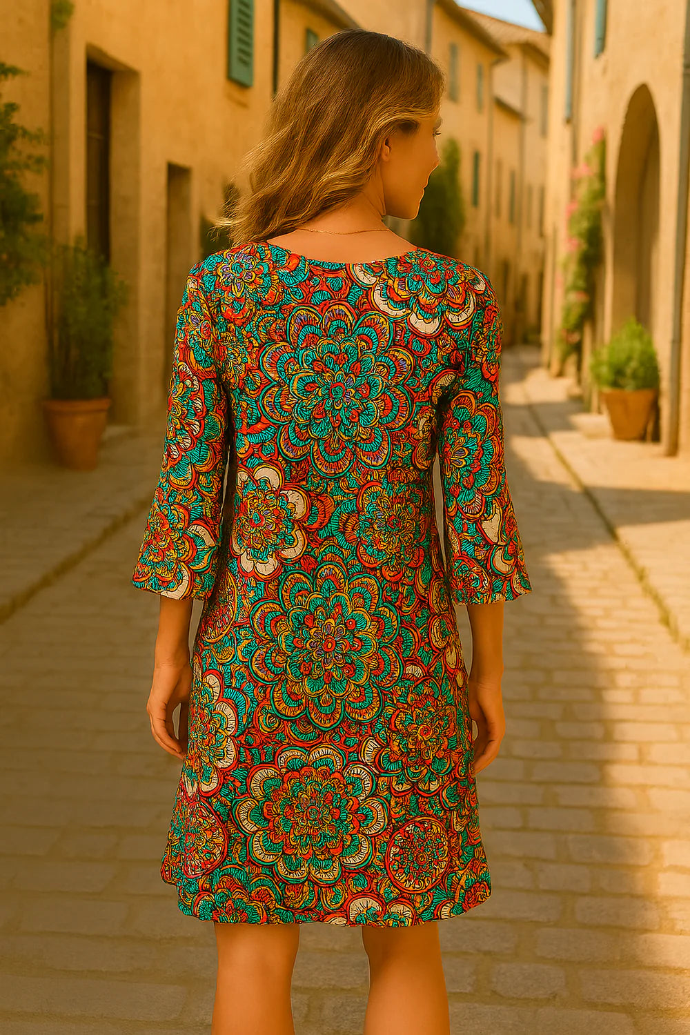 Salomé - Boheme Chic Mandala Bomuldskjole