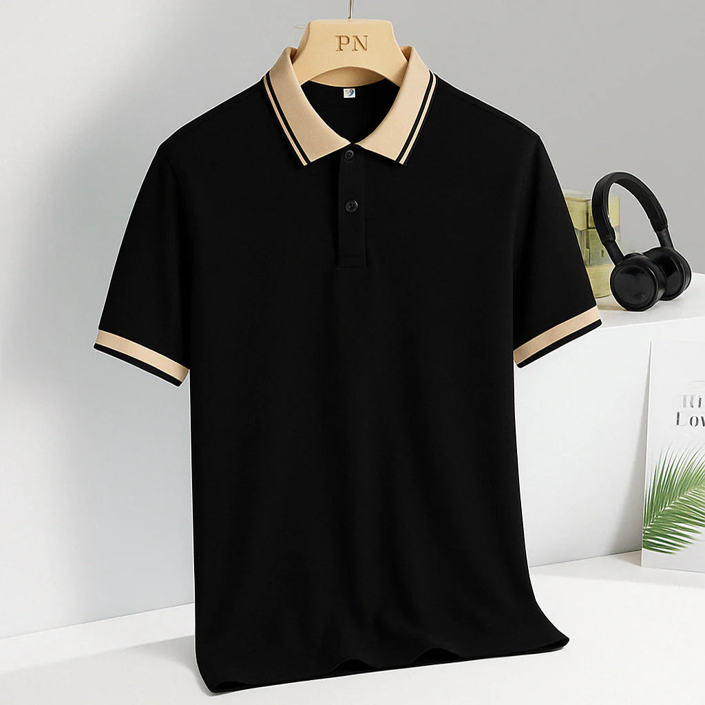 Celian - Lussuosa Polo con Dettagli Dorati