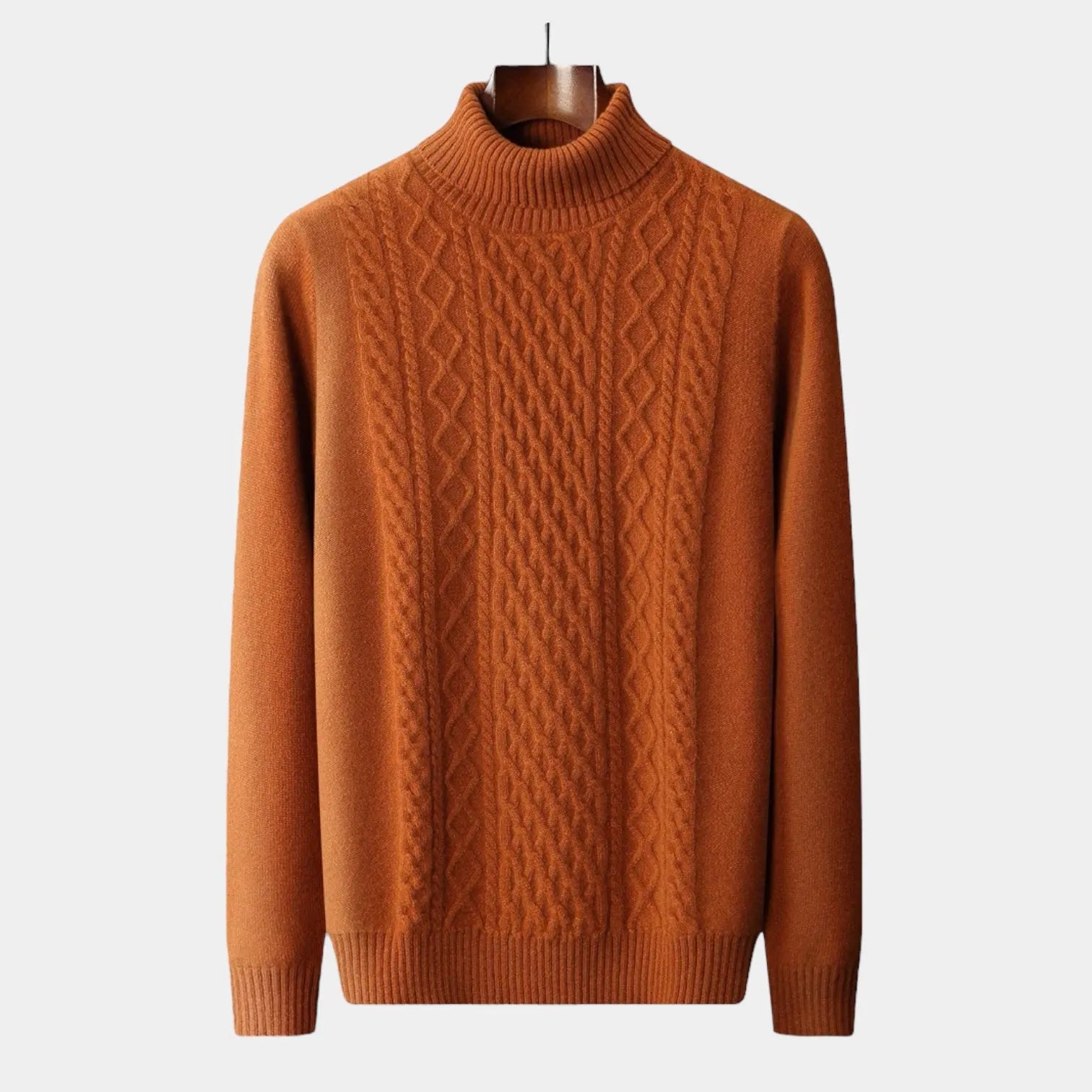 Rafael - Pull Col Roulé Tricot Cachemire Homme