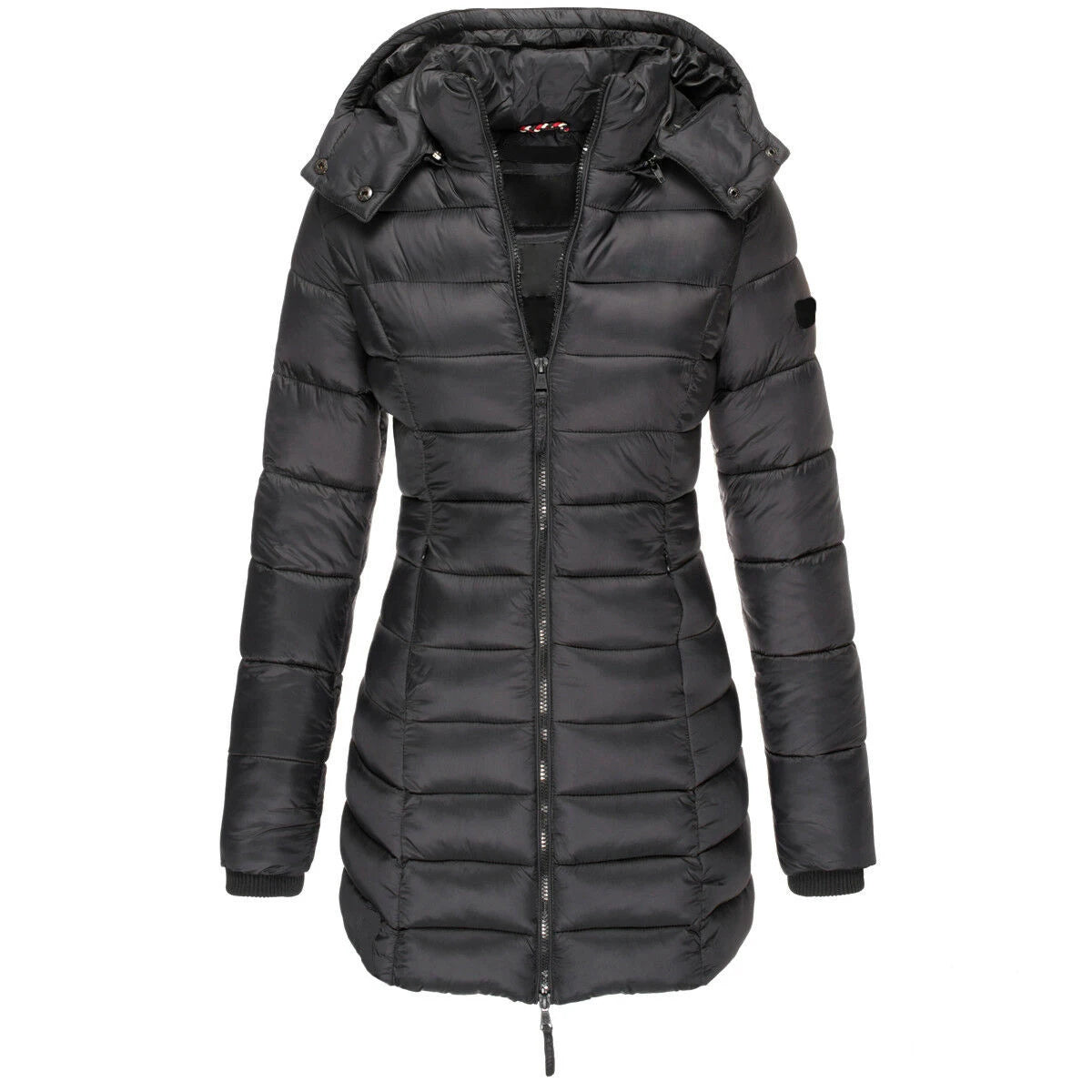 Noéline - Manteau à Capuche Hivernal Matelassé