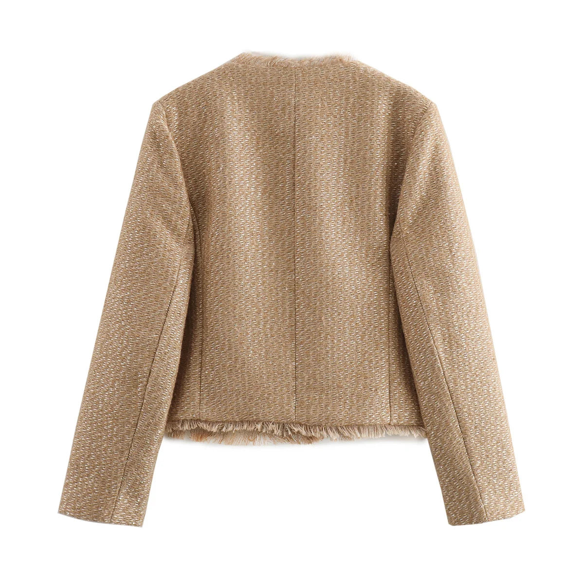 Aliénor - Veste en Tweed Boutonnée Vintage