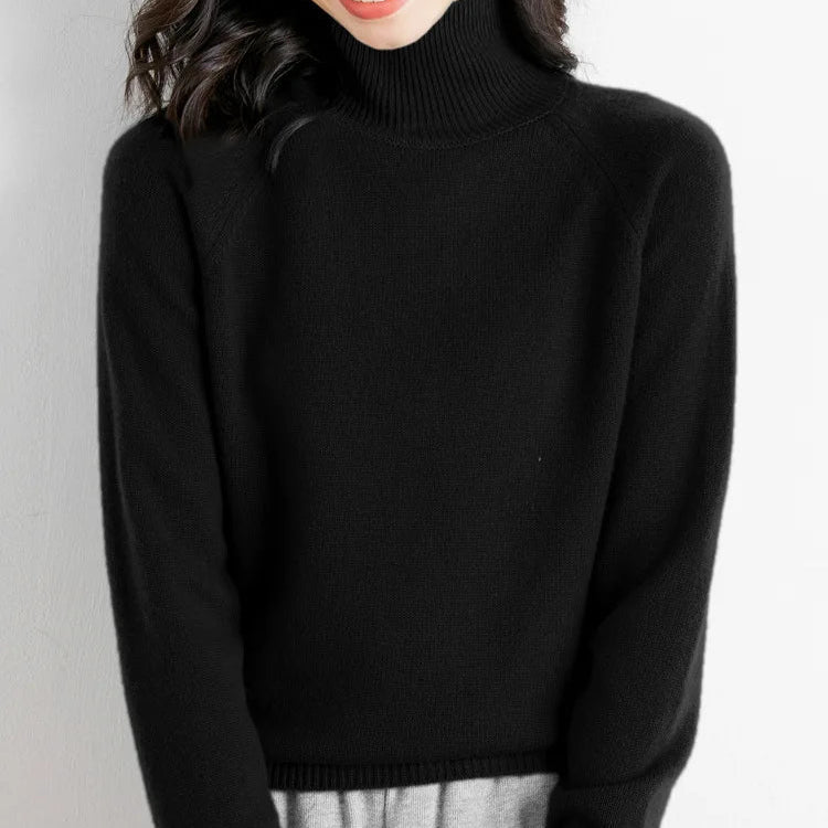 Kenza - Pull Chaud Col Montant Cachemire