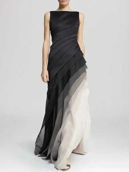 Faustine - Robe de Gala Maxi de Qualité Supérieure